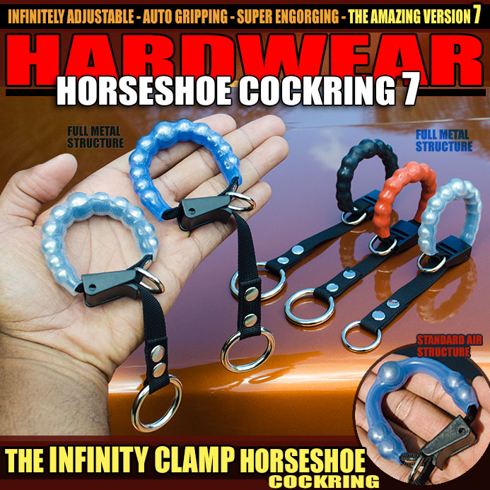 The Infinity Clamp is the most advanced ajustible cock and balls ring on the planet. Exactly what you would expect from the Version 7 Hardwear Horseshoe Cockring!