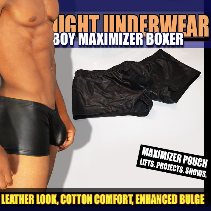 HARD-BOY MAXIMIZER BOXER - BLACK - allknight.com