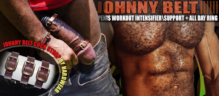 NEW + SALE!  Leather PenIs Workout Belt: Support. Intensifier and All Day Ring