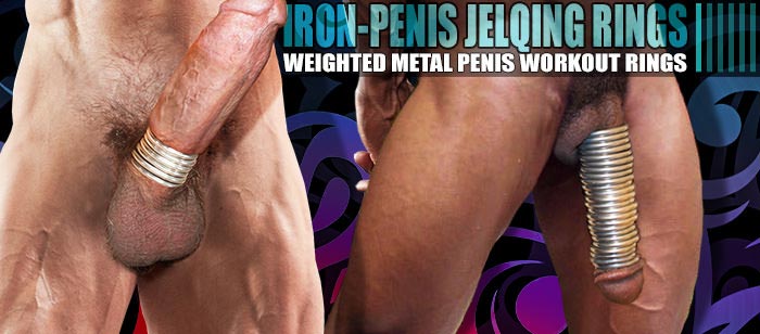 SALE! Weighted Metal Super Engorging Penis Workout Rings (Jelqing \ Clamping \ Weighting \ Traction) 