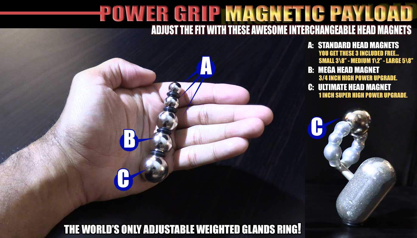Looking for something to help with anti-turtling? Check. Something to deliver an awesome penis stretching experience? Check. The Magnetic Payload Glans Ring by HARDWEAR does it all.